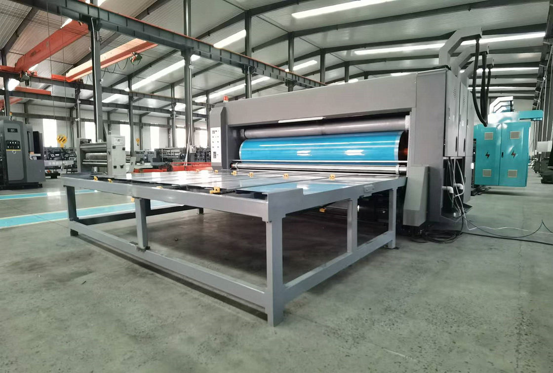 Chain Feeder Corrugated Paperboard 2 Color Flexo Printer Slotter For Carton Box Two Color Printing Slotting Machine