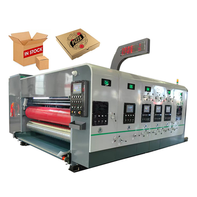 Hộp carton lồi lỏng Flexo in Die cắt slot đóng gói máy in hộp tự động máy in