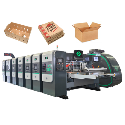 Bottom in Printing Automatic Lead Edge Corrugated Cartons Máy in và máy in hình hộp carton